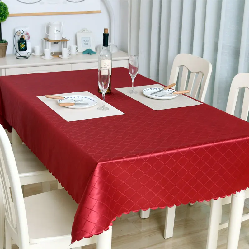 

Polyester Table Cloth Europe Style Plaid Printed Rectangle Table Cover Tablecloth Home Kitchen Decoration toalha de mesa