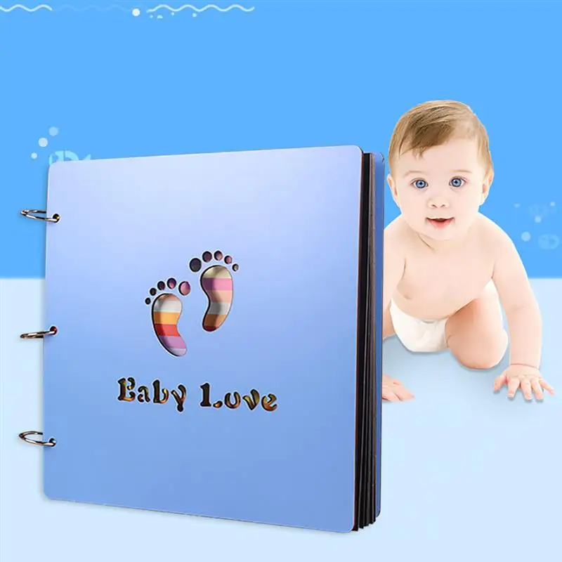 Детский дневник DIY деревянный креативный фотоальбом Keepsake Journal для ребенка