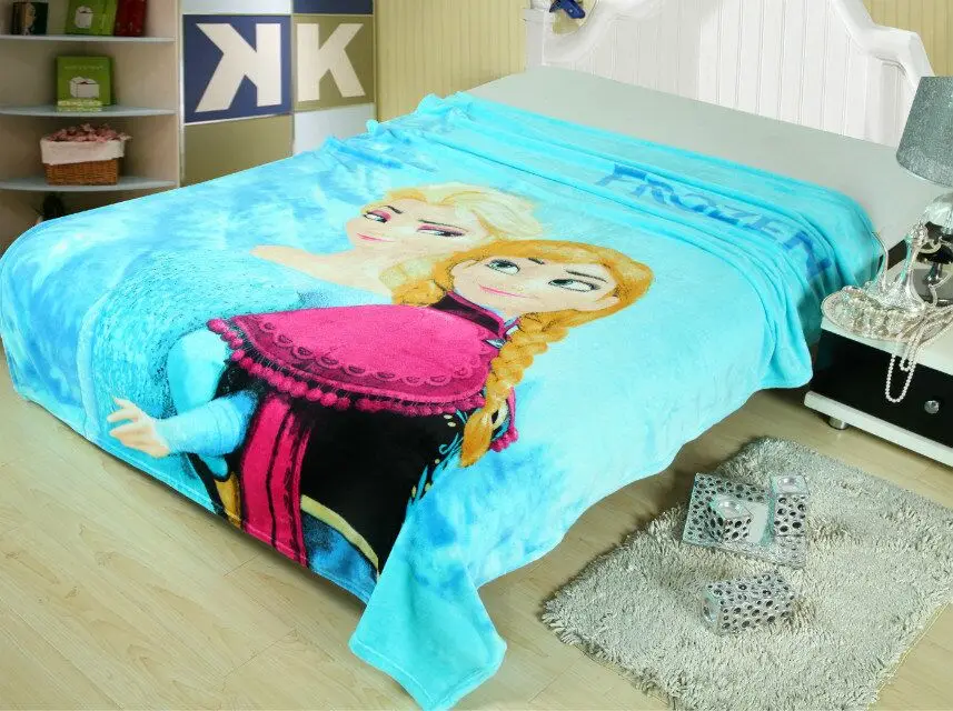 Frozen Anna and Elsa Printed Blankets Throws Bedding 150*200CM Girl's