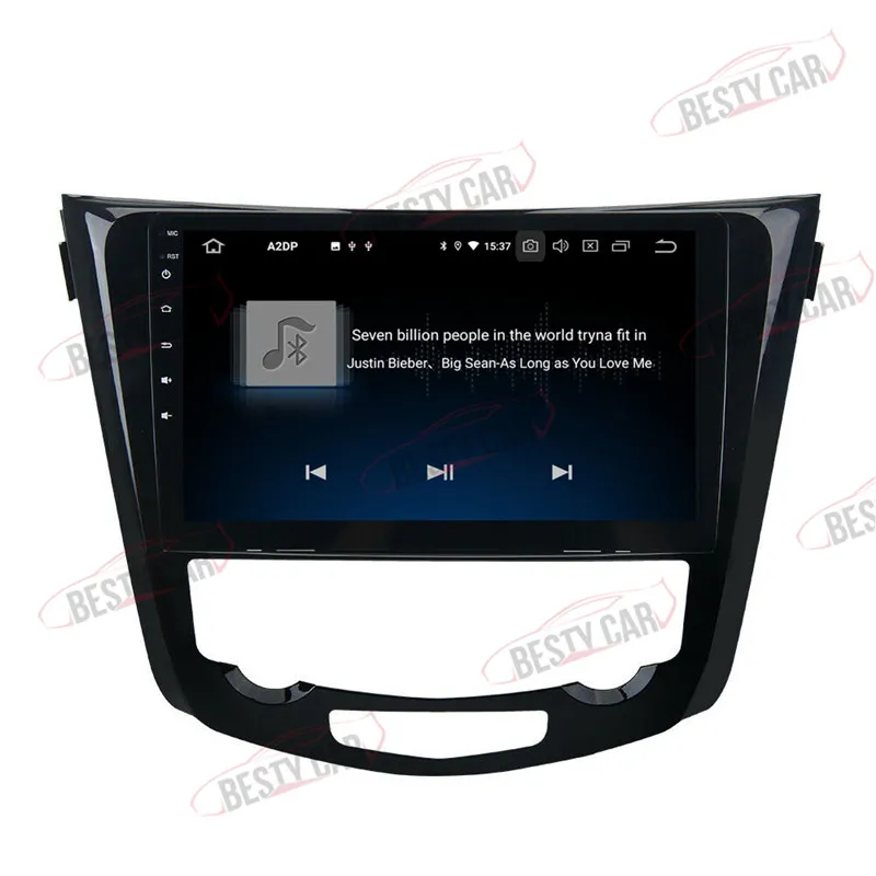 Best 10.1" Android 9.0 Car DVD Radio Stereo GPS For Nissan Qashqai 2014-2017 NAV Radio DSP 2.5D+IPS 5