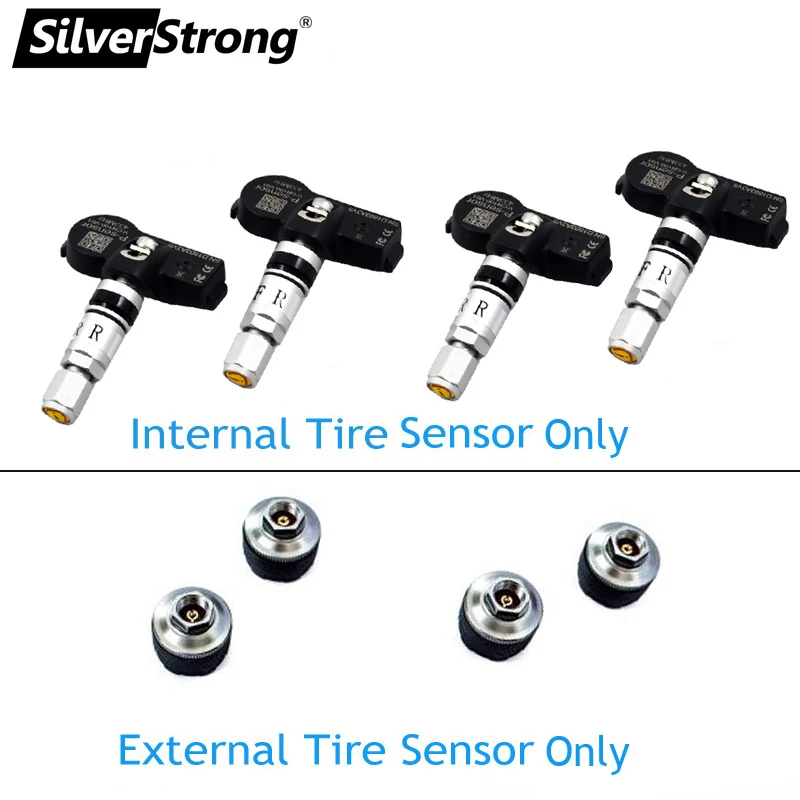 

SilverStrong 4Pcs Tire sensor only for USB TPMS kit 4pcs/kit Internal or External sensor on your option