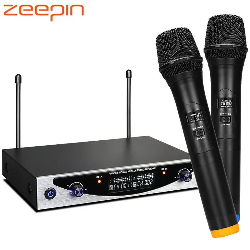 

MU - 899 Portable Professional Karaoke 200 - 800MHz Wireless Condenser Microphone Set Transmitter with Micro Receiver
