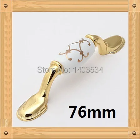 Best Price Length 125mm Hole Pitch 76mm Ceramic handle Golden color Kitchen Furniture Handle cabinet handle drawer handle Golden color Best Price Length 125mm Hole Pitch 76mm Ceramic handle Golden color Kitchen Furniture Handle cabinet handle drawer handle Golden color