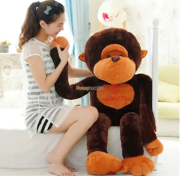 Fancytrader Super Lovely 51'' / 130cm Biggest Stuffed Plush Monkey Toy, Nice Gift For Kids and Friends, Free Shipping FT50258 Fancytrader Super Lovely 51'' / 130cm Biggest Stuffed Plush Monkey Toy, Nice Gift For Kids and Friends, Free Shipping FT50258