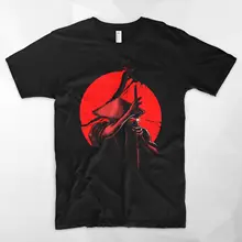 Футболка с рисунком самурая, топ, японский воин, японский меч, катана, Кули, рис, шляпа, принт, Повседневная футболка, Мужская брендовая футболка