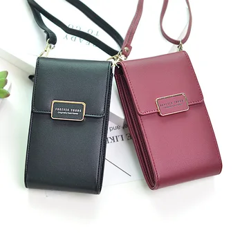 

Women PU Leather Wallet Shoulder Strap Bag Fashion Phone Pocket Messenger Bag Hasp Coin Card Purse Handbag Ladies Crossbody Bags