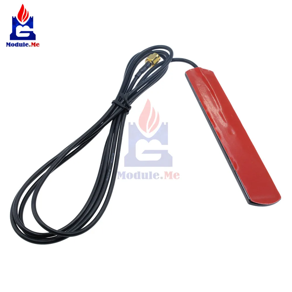 

New Arrival GSM GPRS Antenna 433 Mhz 2.5dbi Cable SMA Male Universal DAB Patch Aerial 433MHz