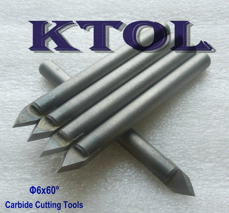 

60 Standard Angle, 10pcs V Shape Engraving Bits Tungsten Carbide Router Bits Set, Precision CNC Marble Tools for Engraving Stone
