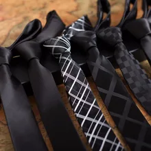 Новые дизайнерские брендовые галстуки для мужчин 5 см Тонкая клетка, жаккард Свадебный Masculina Gravata микрофибра Водонепроницаемая Подарочная коробка для галстука