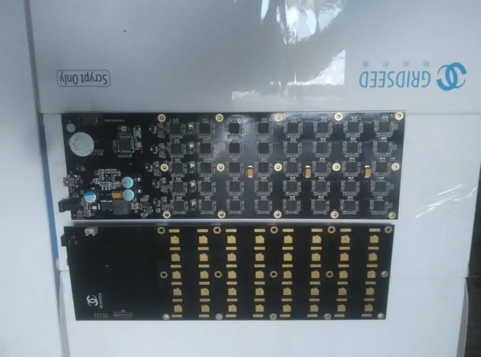 Б/у Майнер 5 2 6 м Gridseed blade два pcbs в комплекте с кабелями только нужно 100 120 Вт лучше