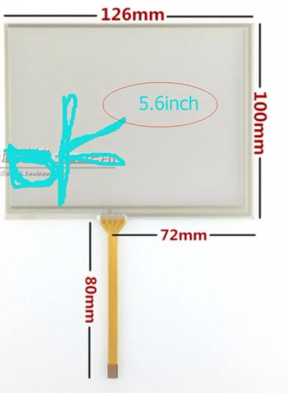 

5.6 -inch touch screen TM056KDH01 industrial-grade touch screen AT056TN53 V.1 handwritten display on the outside
