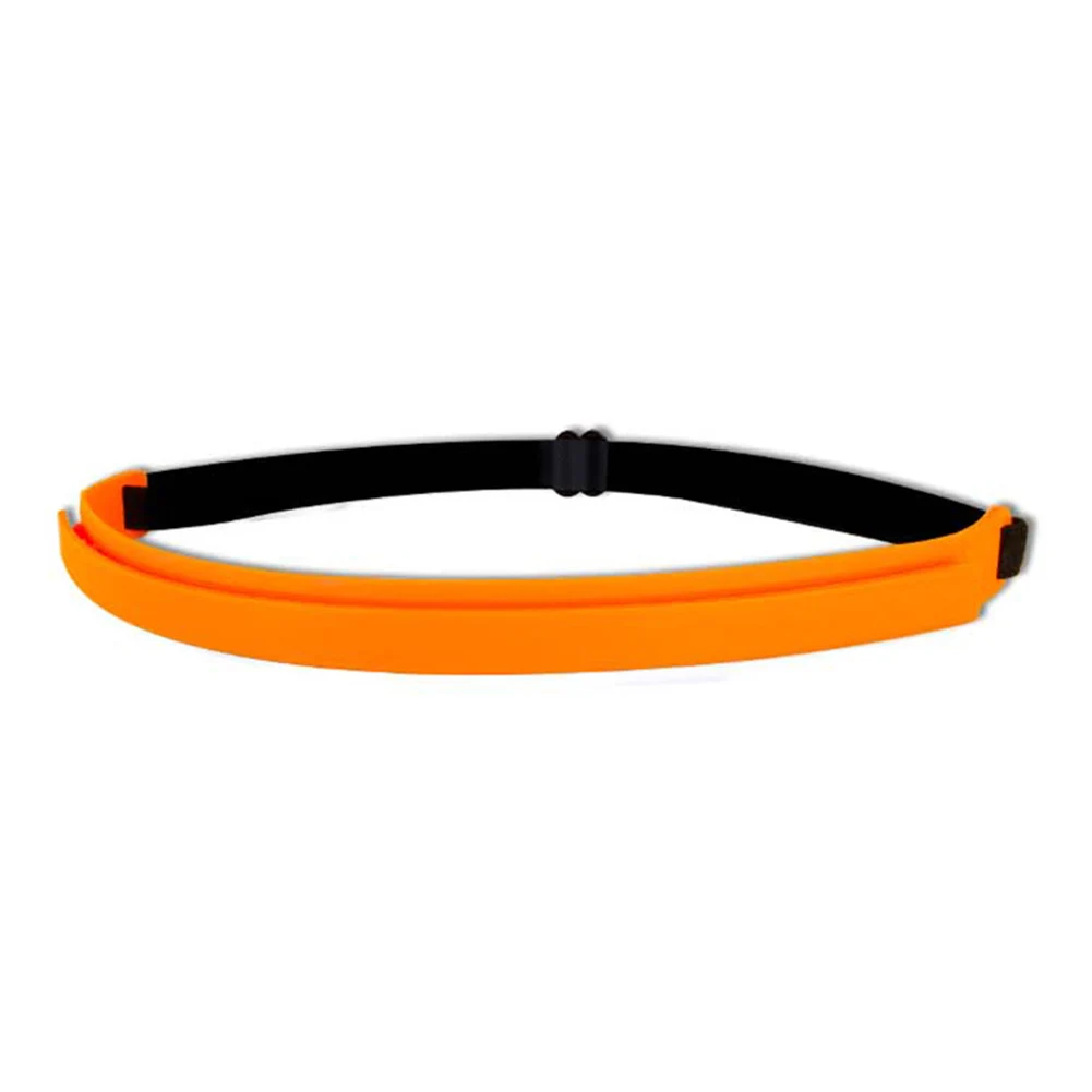 1 шт. силикон унисекс Sweatband противоскользящая регулируемая повязка на голову для женские майки для бега JT-Прямая поставка - Color: Orange