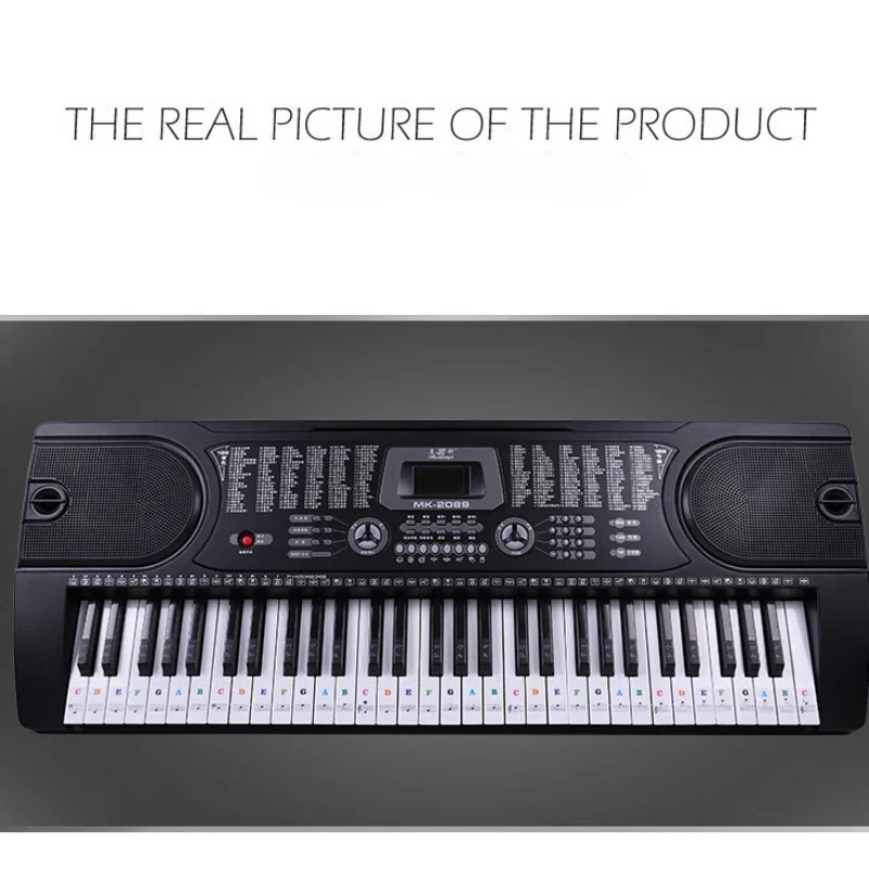 Piano Keyboard Sticker 54/61 Key 88 Key Stave Note For White Keys Electronic Keyboard