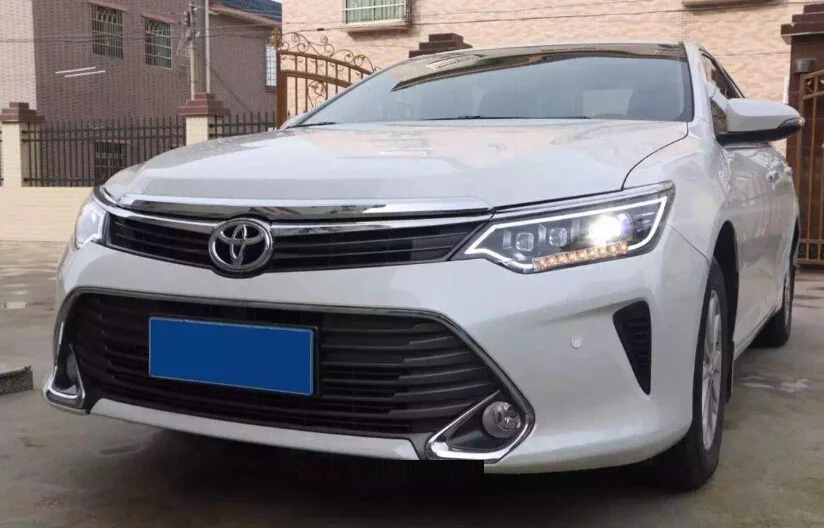 Free Ship 2017 2016 Toyota Camry Headlight With Xenon Projector Free Ship 2017 2016 Toyota Camry Headlight With Xenon Projector Lens Hid Led Line Optional Ballast 2pcs Set Excellent In Car Light Embly From Automobiles