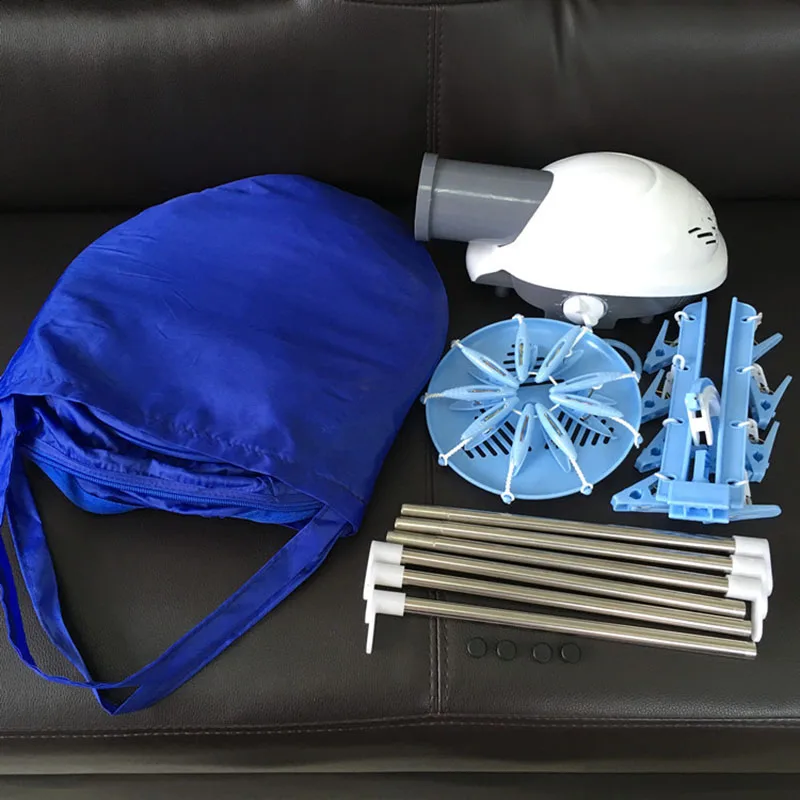 Электрическая воздушная сушилка для одежды, мини синяя быстросохнущая машина, 800 Вт, многофункциональная сушилка для одежды, Складная Сушилка, портативная, Secadora De Ropa