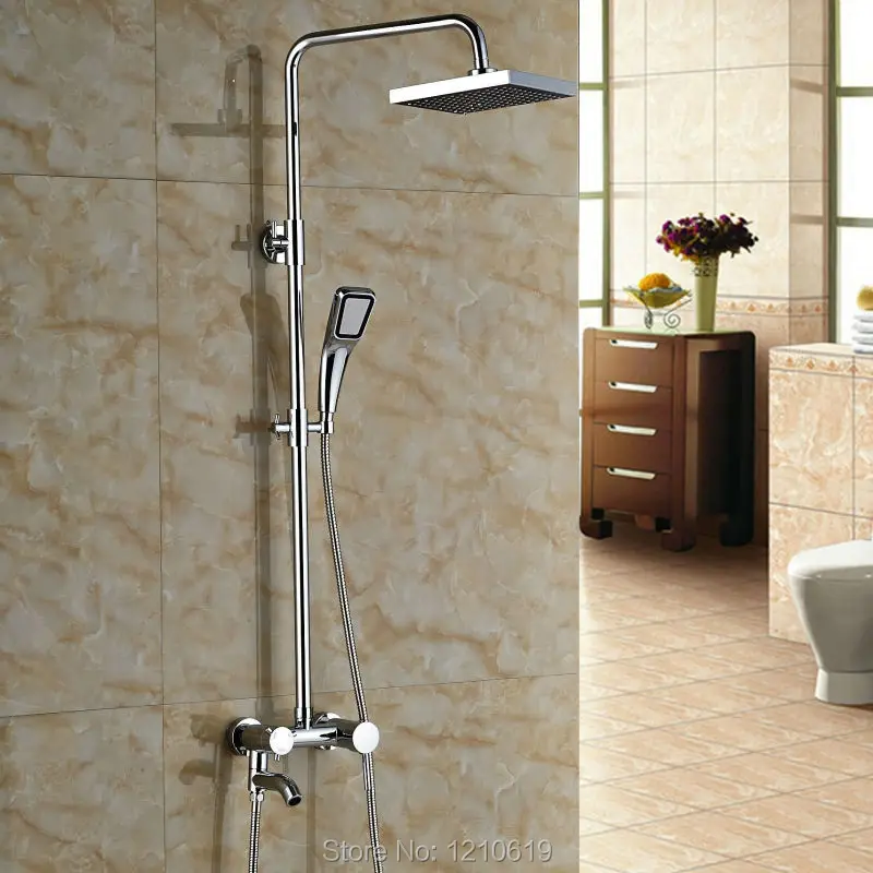 Newly Brass Shower Tub Faucet Chrome Finished 8
