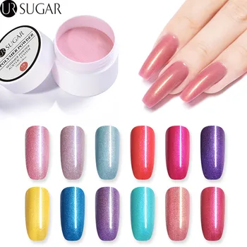 

UR SUGAR Acrylic Powder 15ml Pearl Shimmer Carving Powder Nail Tips Extension Builder French Nail Polymer Powder Natural Dry DIY