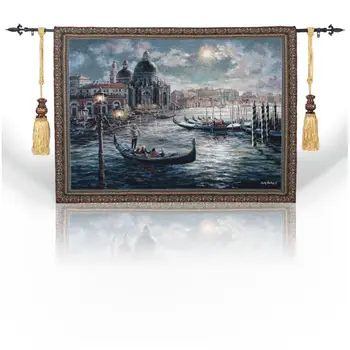 

Venetian Style Jacquard Tapestry Wall Hanging Wall Carpet Boho Decoration Home Decor tapiz pared gobelin goblen Wall Blanket