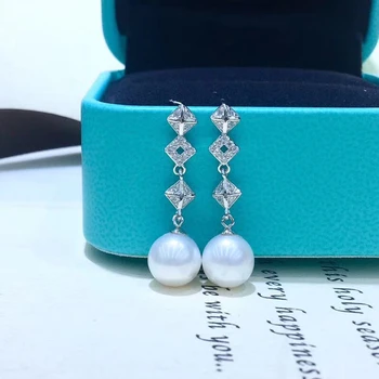 

Party Gift 925 Sterling Silver Earrings Findings Earrings Settings Mountings Parts Mounts for Pearls Agate Coral Beads Stones