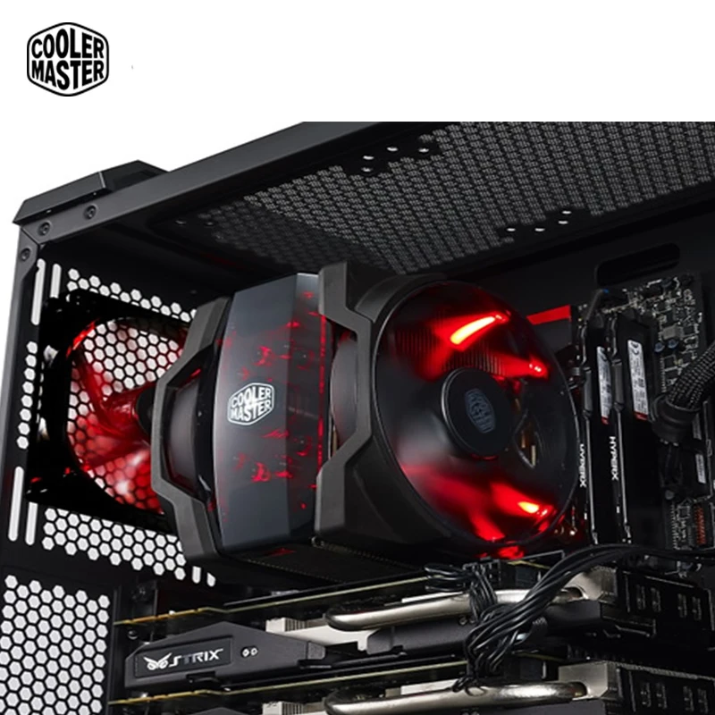 Cooler Master MAKER8 TDP250W кулер для процессора 8 медных тепловых трубок двойной 14 см вентилятор охлаждения процессора светодиодный высококачественный игровой кулер радиатор вентилятор для ПК