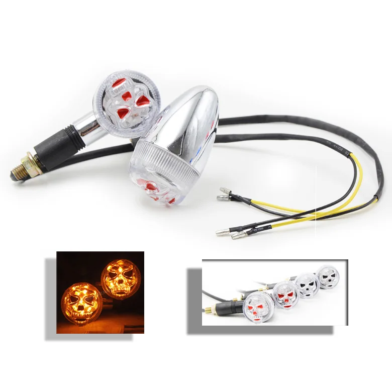 

LED Handlebar Motorcycle Turn Signal Light Amber Indicator Flasher 22mm Bar End Blinker Universal for KTM KAWASAKI HONDA yamaha