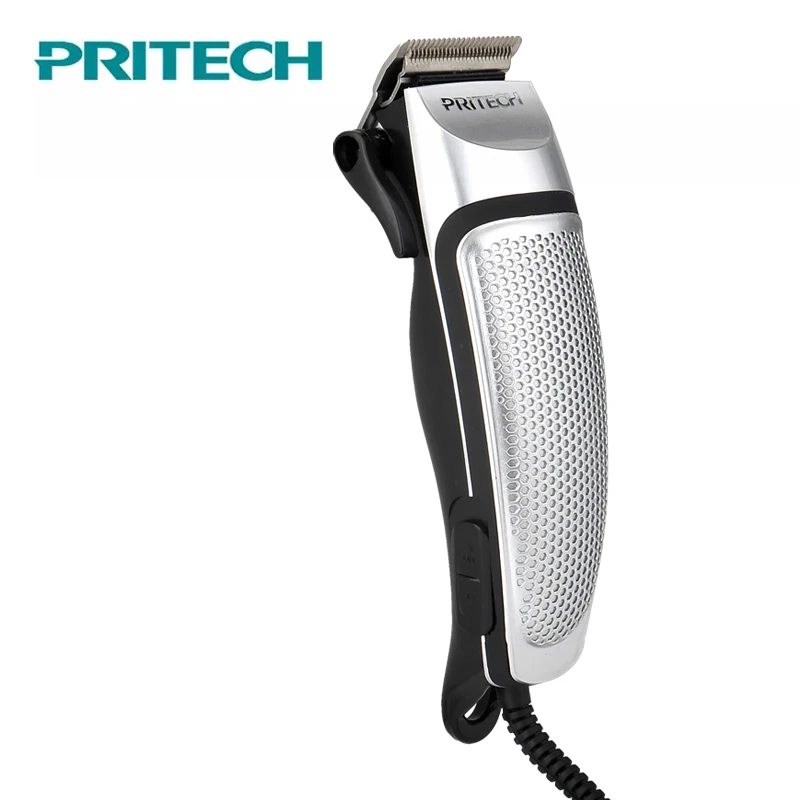 PRITECH 12 Вт мощная машинка для стрижки волос регулируемая профессиональная машинка для стрижки волос Электрический триммер для волос для мужчин острый триммер для бороды - Цвет: Sliver