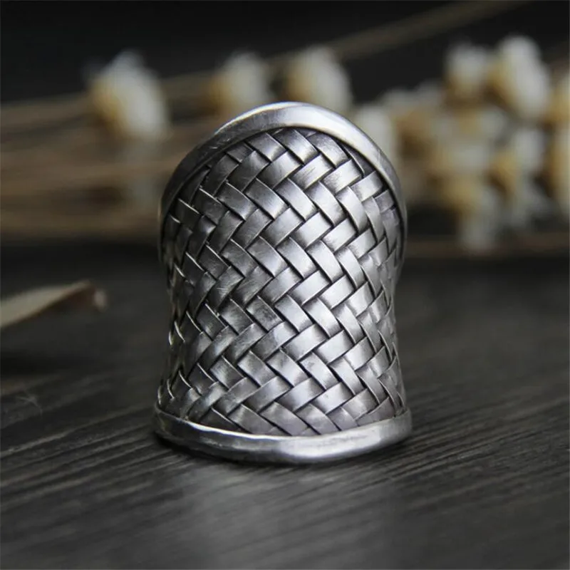 

Drop Shipping Wholesale 925 Sterling Silver Weave Ring Fine Fashion Jewelry Net Ring Men Women Gift Silver Jewelry Finger Rings