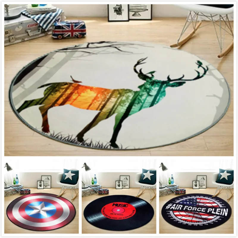  Fashion Pentagram Soft Flannel Foot Door Yoga Chair Play Mat Bathroom Hallway Carpet Area Rug Round - 32856084202