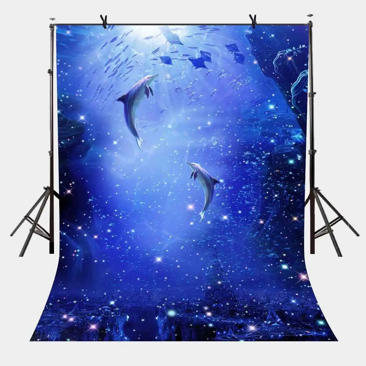 

5x7ft Dark Blue Backdrop Dark blue Ocean World Photography Background and Photography Studio Backdrop Props