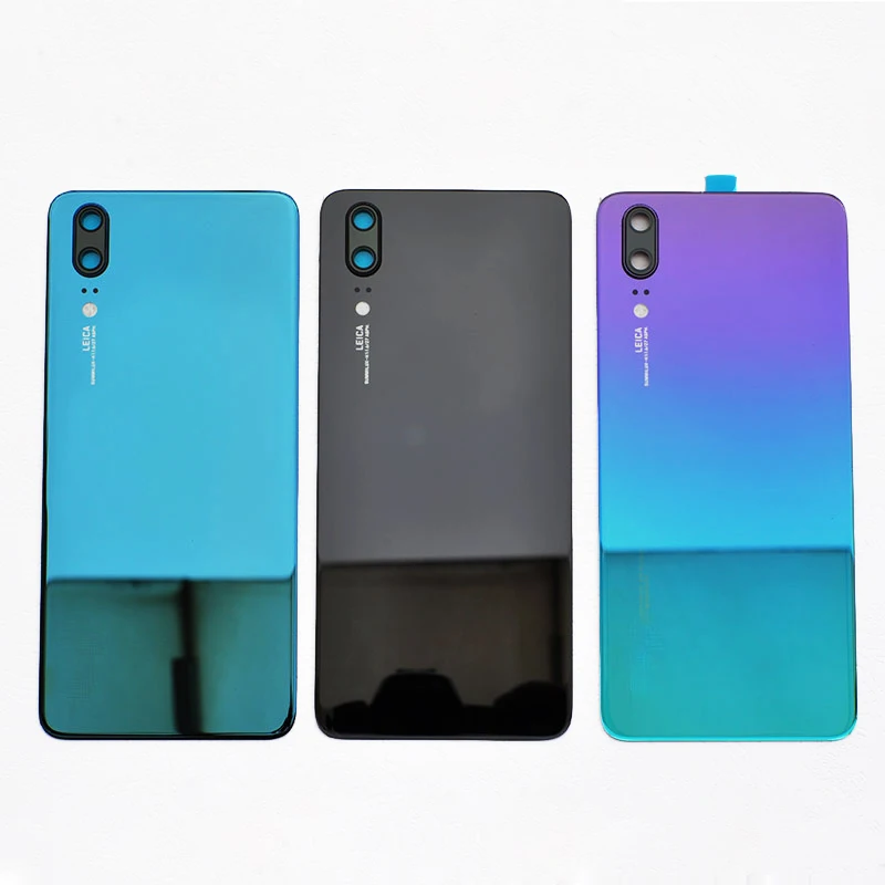 

BINYEAE 3D Glass Battery Cover For Huawei P20 Rear Housing Back Case With Camera Lens + Logo + Adhesive