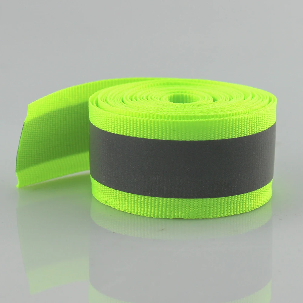 25mm*15mm(W) (3 meters/roll) Reflective Fabric Tape Strip Edging Braid