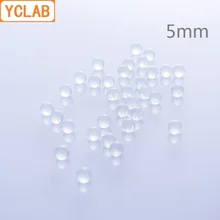 YCLAB 5 мм стеклянный шар против брызг жидкого нагрева шок кипячение орнамент кристально прозрачный 120 шариков в пакете