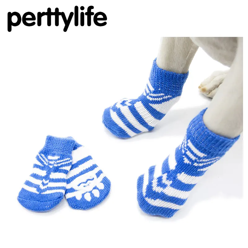 PERTTYLIFE Pet Dog Anti slip Socks Small and Medium Dogs Teddy Dog
