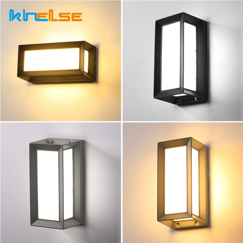 Conduziu a Luz de Parede à Prova Luzes do Alpendre Conduziu a Lâmpada Jardim ao ar Pçs ao ar Livre Dwaterproof Água Moderno Parede Radar Sensor Movimento Pátio Luz 2 Ip66 24 Luminárias de parede externas