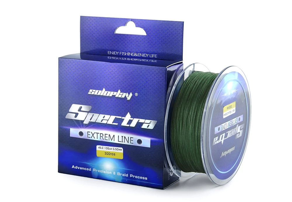 Лидер продаж! SOLOPLAY 300 ярдов супер сильный 8 нитей соткет PE плетеная леска Multifilament 20lb-100lb карп линия