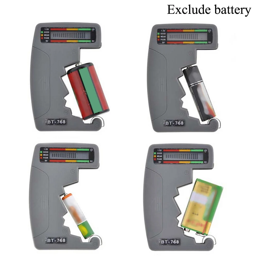 

Digital LCD Battery Tester For Testing 9V 1.5V C AA AAA Normal Alkaline Rechargeable Batteries Universal Household Battery Test