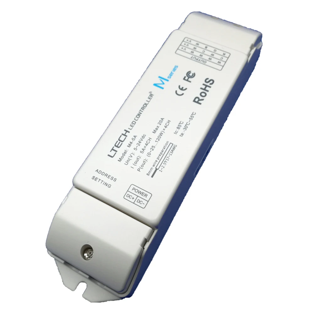 LTECH DC 12 V 24 RF дистанционная беспроводная сенсорная панель затемнения 5A * 4CH 480 W 4 Chanels