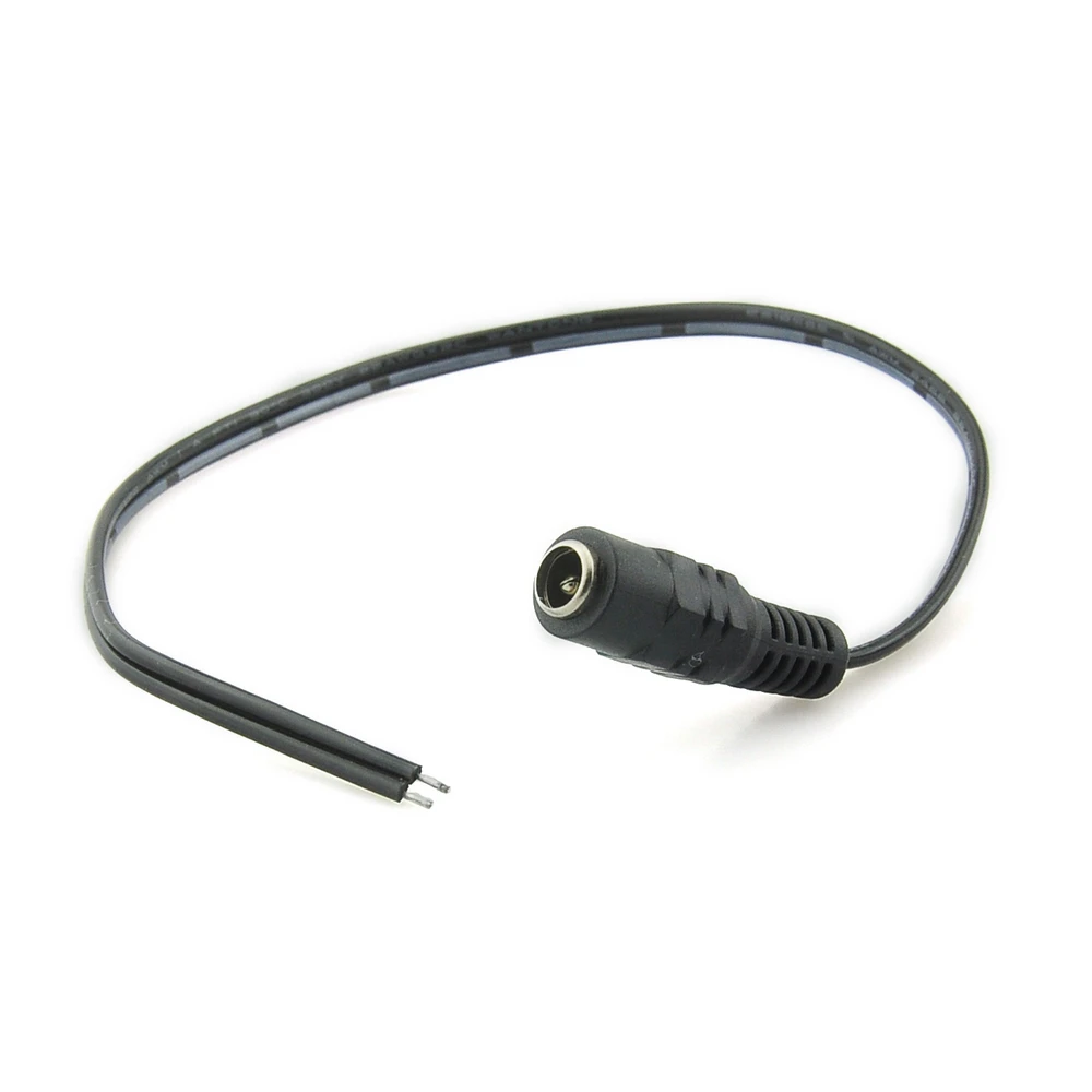 

DC Power Cable 2.1*5.5mm Female Connector Pigtail Plug Adapter Tail CCTV