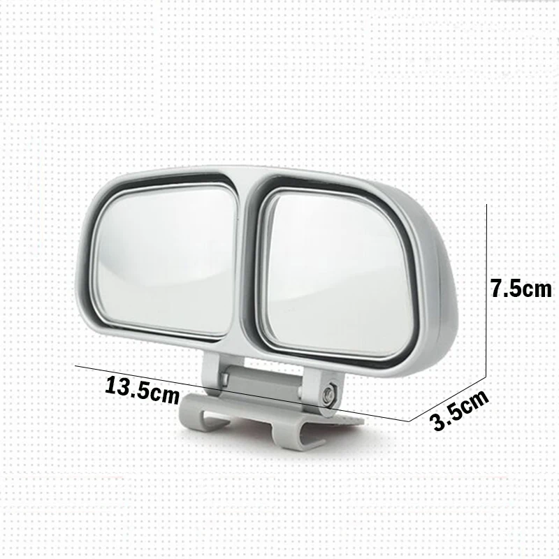 

2 PCS Car Rear Mirrors Wide Angle Side RearView Auto Plastic Blind Spot Square Mirror of 3 Colors Automobile Side Rear Mirror