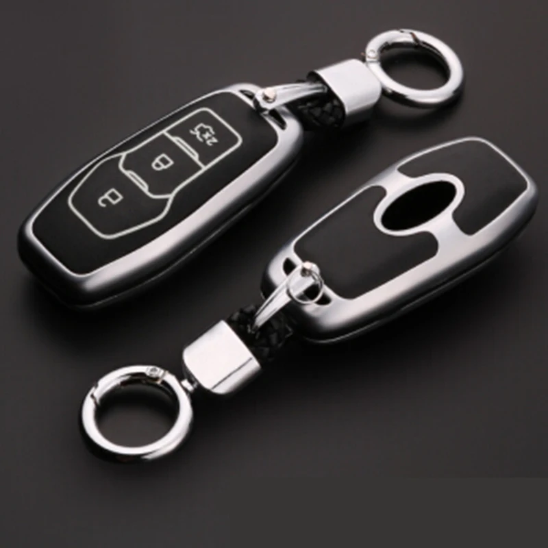 Светящийся кожаный чехол для ключей из сплава PU Ford Escort Mondeo Everest Ranger Fusion Edge Fiesta Ecosport