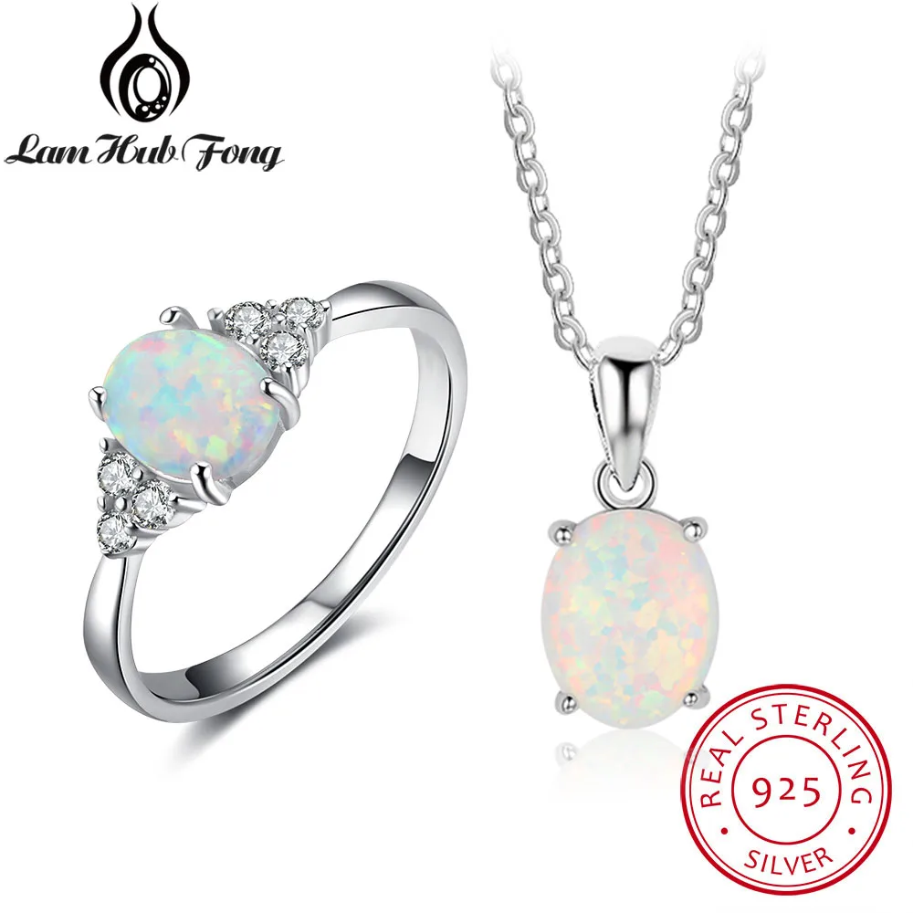 opal ring and necklace set