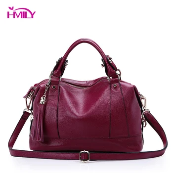 

HMILY Women Bag Genuine Leather Female Handbag Fashion Ladies Messenger Bag Classic Casual Bag Real Leather Shoulder Bag Ladies