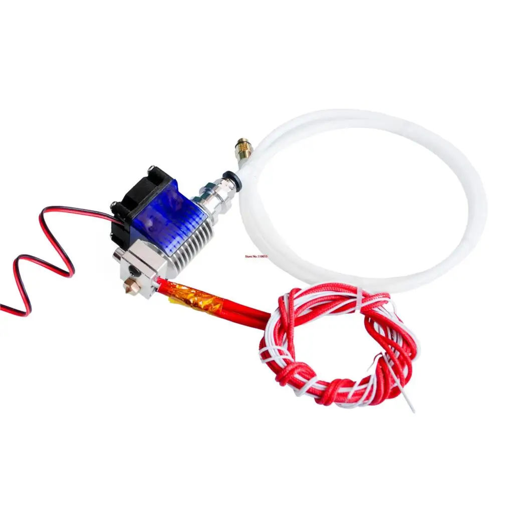  E3D V6 Hot End Full Kit 1.75mm 12V Bowden/RepRap 3d printer extruder parts accessories 0.2/0.3/0.4/0.5mm Nozzle 