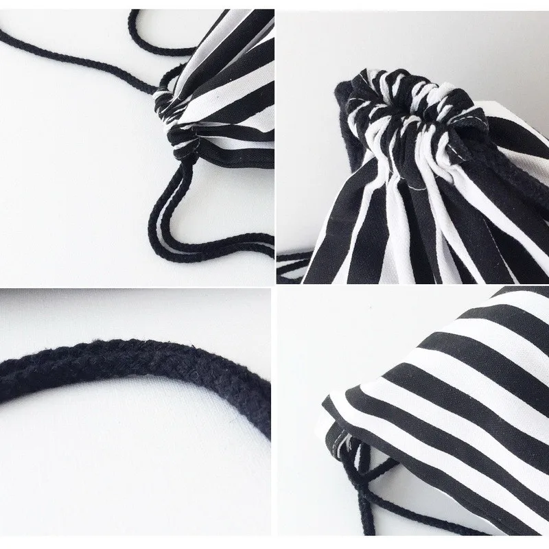 Black-White-Stripe-Printing-Drawstring-SackPack-Bag-Women-Men-Canvas-Backpack-Gym-Bag-Beach-Bag-Travel (4)