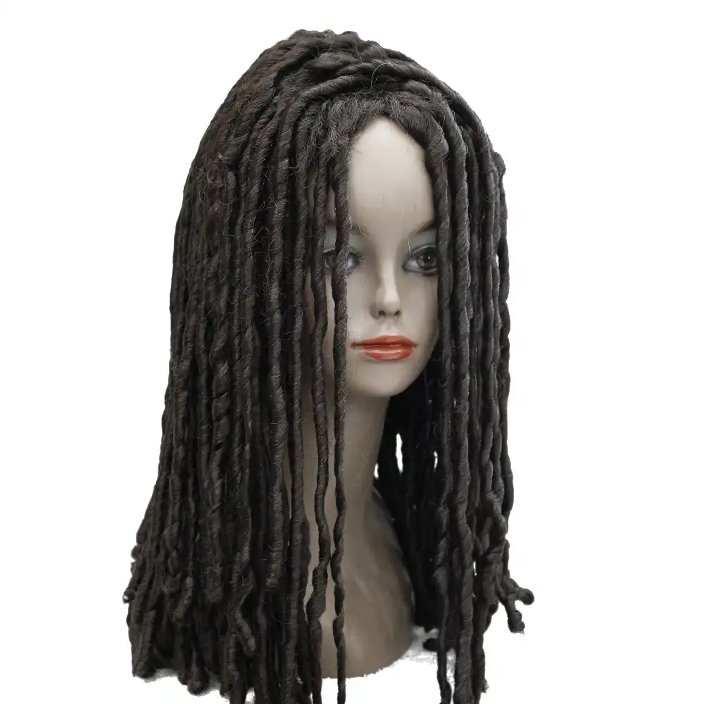 Strongbeauty Afrikanskie Kosy Parik Dredy Volosy Spiralnye Lokony Pricheska Chernyj Korichnevyj Sinteticheskie Pariki Wig Medium Wig Wig Wig Auburn Aliekspress