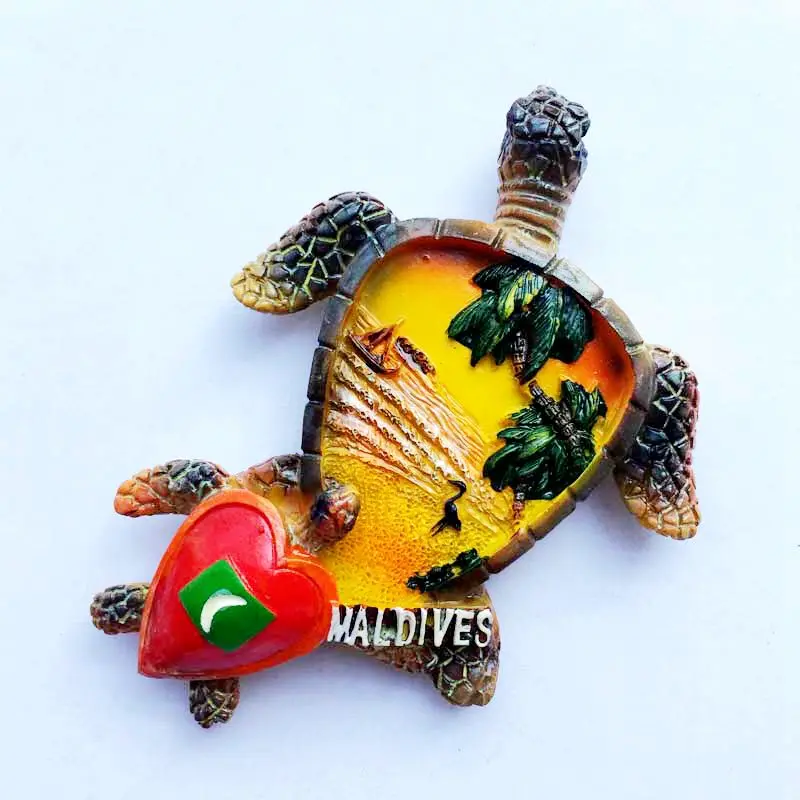 Maldives Подарочная сумка Дони корабль оболочки ноги 3D магнит на холодильник Путешествия Сувенир Холодильник Магнитные наклейки украшение дома подарок - Цвет: Синий