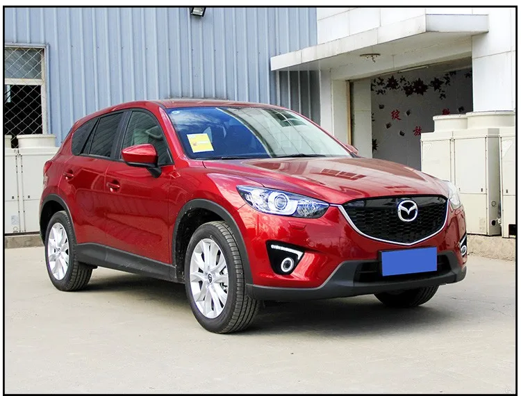 EeMrke светодиодный дневные ходовые огни Ангел глаз DRL для Mazda CX-5 CX5 Maxx H11 55 Вт галогенный противотуманный светильник