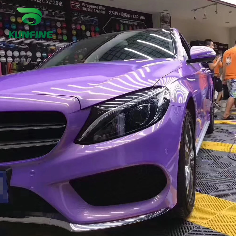 Car Vinyl film Body Sticker Car sticker Dream gold purple (1)