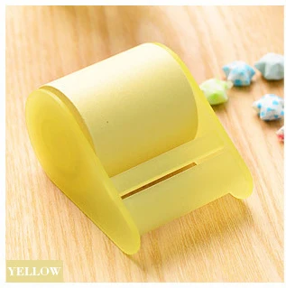 With base -Yellow Креативный простой клейкий скотч блокнот для заметок, блокнот, канцелярские товары, бумажные наклейки для заметок, офисные школьные принадлежности - Цвет: With base -Yellow