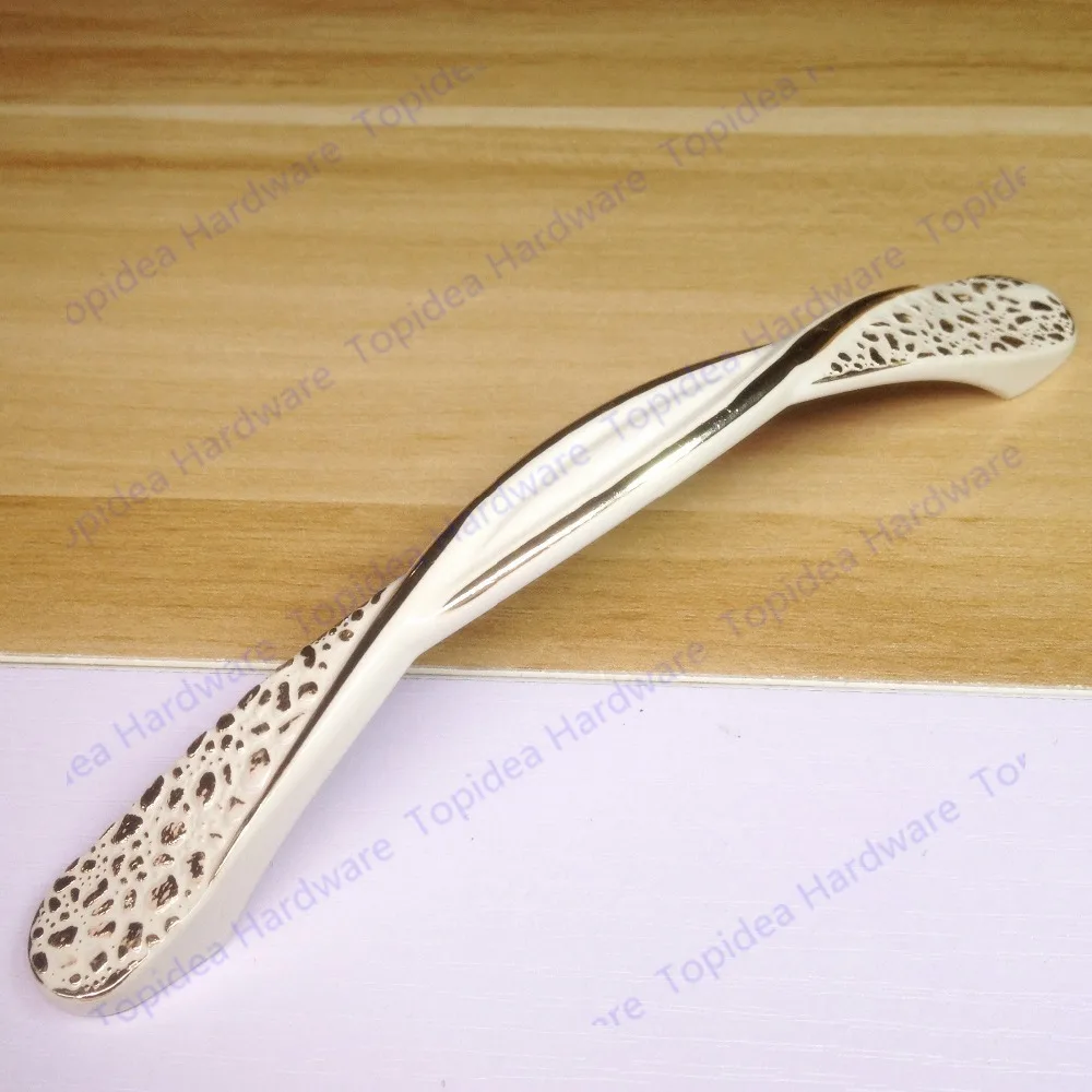 Length 114mm Hole Pitch 96mm Zinc Alloy handle drawer handle Antique furniture handle cabinet handle Ivory white color